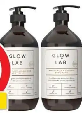 Coles Glow Lab Body Wash 900mL offer