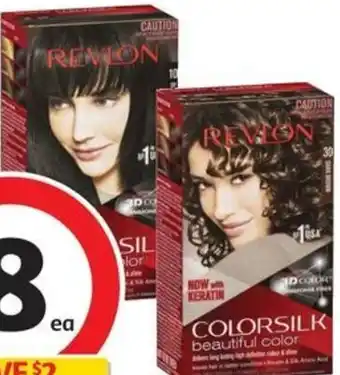 Coles Revlon Colorsilk Hair Colourant 1 Pack offer