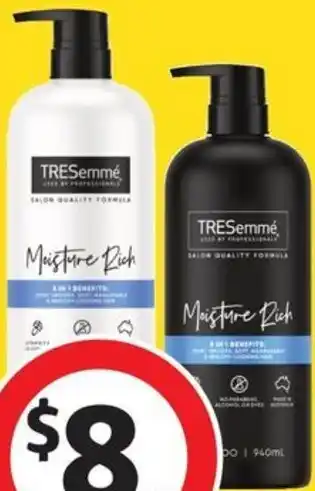 Tresemmé Shampoo or Conditioner 940mL