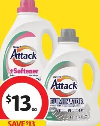 Coles Biozet Attack Plus Laundry Liquid offer