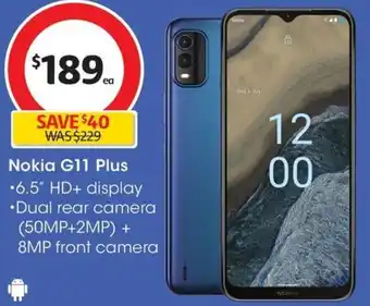 Coles Nokia G11 Plus offer