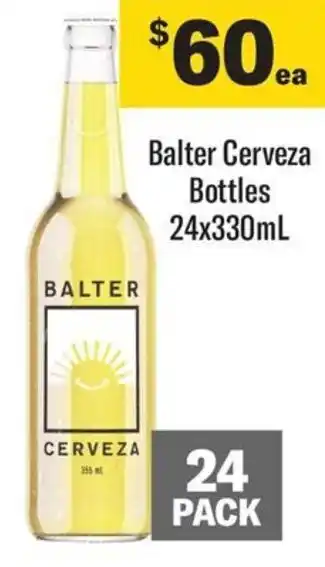 Coles Balter Cerveza Bottles offer