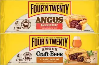 Four u2018N Twenty Angus or Craft Beer Beef Pies 700g-760g