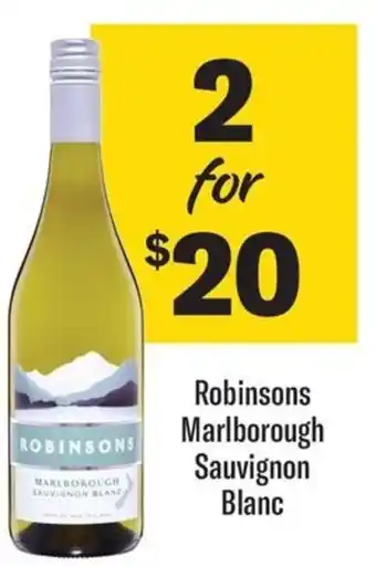 Coles Robinsons Marlborough Sauvignon Blanc offer