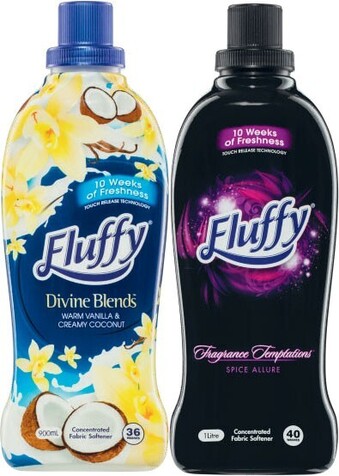 Coles Fluffy Fabric Softener 900mL-1 Litre offer