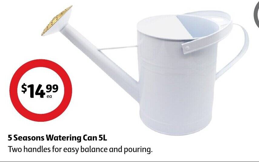 5 Seasons Watering Can 5L offer at Coles