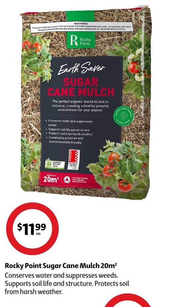 Rocky Point Sugar Cane Mulch 20m² offer at Coles