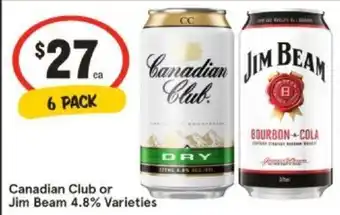 IGA Canadian Club or Jim Beam offer