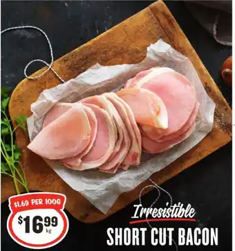IGA SHORT CUT BACON offer