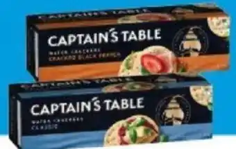 IGA Captain's Table Water Crackers 125g offer