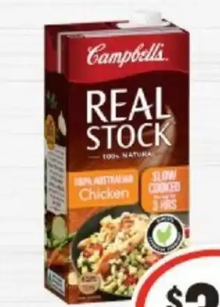 IGA Campbell's Real Stock 1 Litre offer