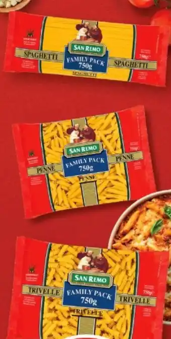 IGA San Remo Family Pack Pasta 750g offer
