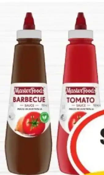 IGA MasterFoods Tomato or Barbecue Squeezy Sauce 920mL offer
