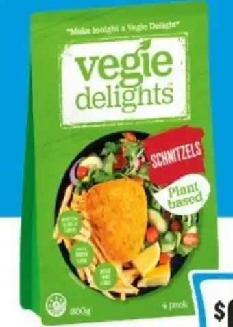 Vegie Delights Schnitzels or Burger 300g