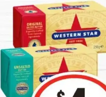 IGA Western Star Butter Blocks 250g offer