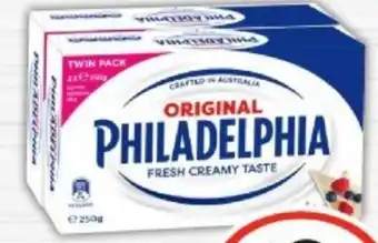 Philadelphia Original Cream Cheese Block Philadelphia Original Cream Cheese Block 2x250g $16 per kg