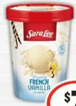 IGA Sara Lee Ice Cream 1 Litre offer