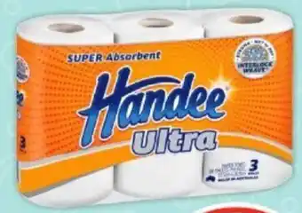 IGA Handee Ultra Paper Towel 3 Pack offer