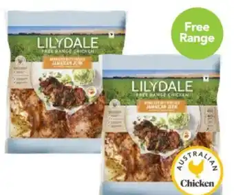 Drakes Lilydale Free Range Boneless Butterflied Jamaican Jerk Chicken offer