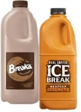 Ice Break or Breaka Flavoured Milk 2lt