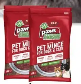 Drakes Paws Fresh Chunky Recipe Pet Mince For Dogs & Cats 1kg offer