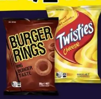 Drakes Twisties, Burger Rings or Cheetos 70g-90g offer