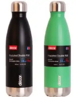 Décor Double Wall Stainless Steel Bullet Bottles 500ml