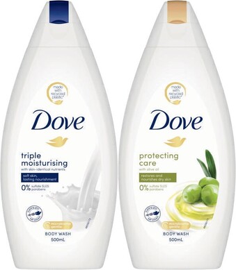 Coles Dove Body Wash 500mL offer