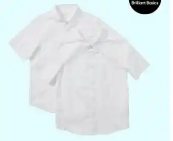 BIG W Brilliant Basics 2-Pack Easy Fasten Adaptive Shirt offer