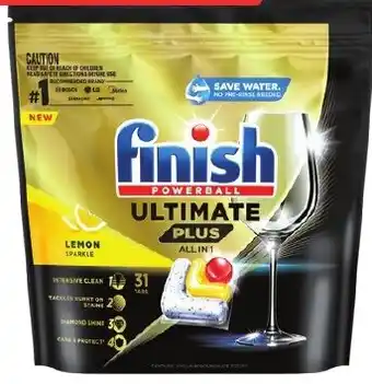 Foodland Finish Ultimate Plus Dishwashing Tablets 31 Finish Ultimate Plus Dishwashing Tablets 31 Pack $0.84 each offer