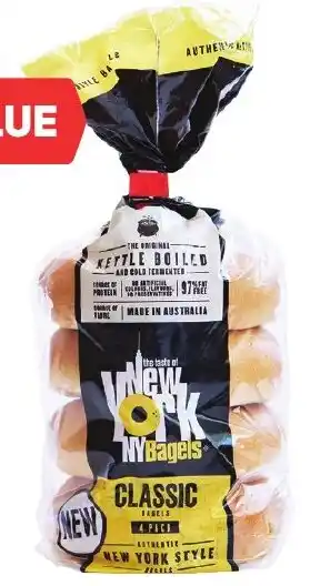 Foodland New York Bagel Range 4 Pack 400g offer