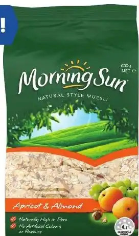Foodland Morning Sun Muesli 650g offer