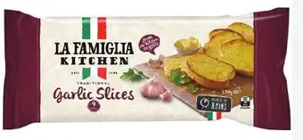 Foodland La Famiglia Garlic Bread Slices 270g offer