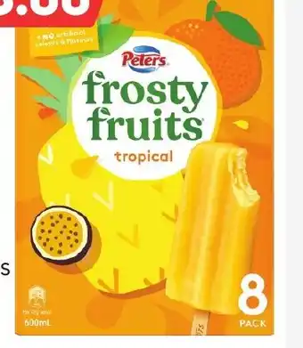 Foodland Peters Frosty Fruits offer