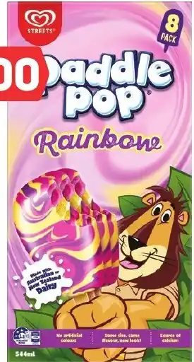 Foodland Streets Paddle Pop Multipacks 8s offer