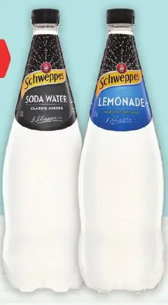 Foodland Schweppes Mixers or Mineral Water 1.1 Litre offer