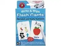 Officeworks Learning Can Be Fun Write & Wipe Alphabet Flash Cards offer