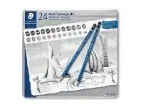 Officeworks Staedtler Lumograph Pencils Black Lead 24 Set offer