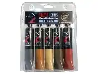 Chromacryl Chroma Molten Metals Acrylics Metallic Set 5 Pack
