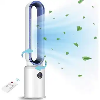 Woolworths Advwin bladeless tower fan portable – electric blue offer