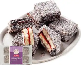 IGA Baker's oven jam or crème filled lamingtons 350g offer