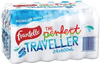 IGA Frantelle spring water 24x600ml offer