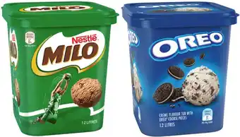 IGA Nestlé milo or oreo ice cream 1.2 litre offer