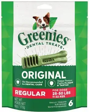 IGA Greenies dental dog treats 170g selected varieties offer