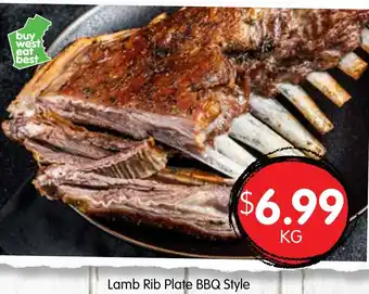 Spudshed Lamb Rib Plate BBQ Style offer