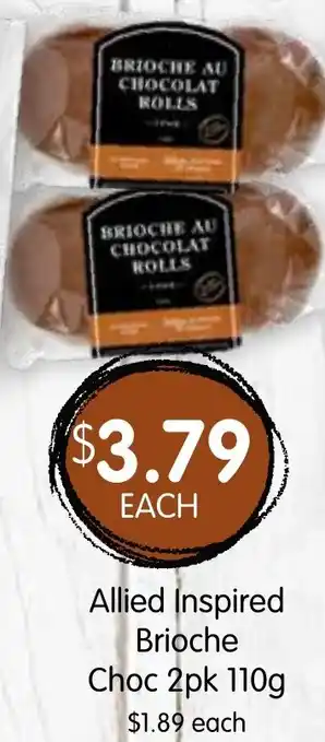 Spudshed Allied inspired Brioche Choc 2pk 110g offer