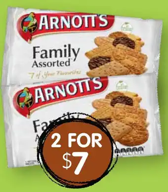 Spudshed Arnott's Family Assorted 500g offer