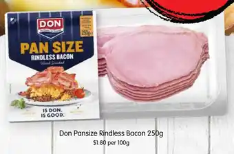 Spudshed Don Pansize Rindless Bacon 250g offer