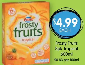 Frosty Fruits 8pk Tropical 600ml