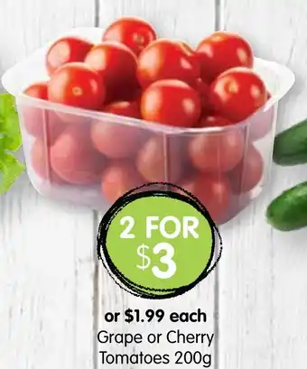 Spudshed Grape or Cherry Tomatoes 200g offer